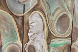 Shoes in Olive and Brown Painting by Dean McCloud