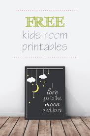 Just print, frame, and hang! Free Kids Room Wall Prints