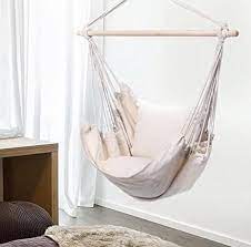 hanging rope hammock chair swing for patio garden back yard etsy in 2021 swing chair for bedroom swinging chair hammock swing chair