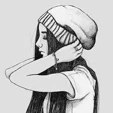 Beautiful Easy Black And White Drawings Of Girls Pin On Stuff