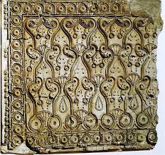 Fig 6 Stucco Wall Panel Beveled Style Where Samarra When Unknown Material Stucco Use Decoration Signif Islamic Art Art And Architecture Arabesque Design