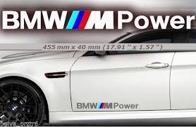 1 Pair 2 Pieces Car Stickers For Bmw Series Door Decals Bmw M Power Bmw Series Car Stickers Bmw