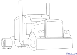 Pourtant, divers aléas de la route les retardent et envoient régulièrement le camion de marec dans le décor : Coloriage Camion Americain A Imprimer Et Colorier