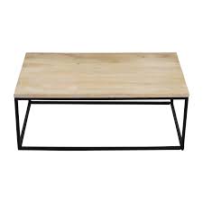 Mild steel frame and legs in an oil rubbed bronze finish. 28 Off West Elm West Elm Box Frame Coffee Table White Wash Tables