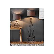Modern floor lamps the great thing about contemporary floor lamps is that they come in a wide range of styles and colours, meaning that no matter what type of home you live in, or what your décor and style might be, it's always possible to find a lighting solution that will blend in perfectly and make a lasting impression on your guests. Endon Apollo Modern Floor Lamp In Aged Copper Finish With Grey Linen Shade 90541 Lighting From The Home Lighting Centre Uk