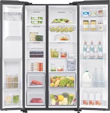 Enjoy a rapid cooling performance which quickly cools your groceries or favorite drinks. Samsung 676l Side By Side Fridge Matte Black Review National Product Review