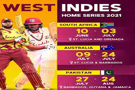 Pakistan tour of west indies, 2021 schedule, match timings, venue details, upcoming cricket matches and recent results on cricbuzz.com West Indies To Host South Africa Australia And Pakistan In Back To Back Visits Caribbean News Global