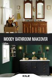 Moody Master Bathroom Makeover Bathroom Makeover Master Bathroom Makeover Slytherin Decor