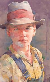 美国水彩画家——Ted Nuttall作品欣赏（人物篇一）_广告