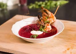 Rote Bete Suppe Mit Riesengarnelen Kuhne Rezepte