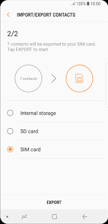 The procedure varies from device to device but we have covered all the brands from. Guide For The Samsung Galaxy S9 Copy Contacts Between Your Sim And Your Phone Vodafone Australia