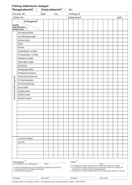Mit etwas augenmaß wird damit jedem verantwortlichen prüfer klar: Prufprotokoll Elektrische Anlagen Ohne Logo Prufprotokolle