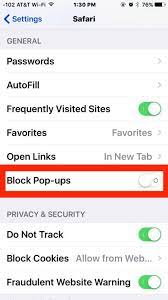 How To Turn Off The Pop Up Blocker In Safari For Iphone Ipad Pop Up Blocker Pop Up Pop