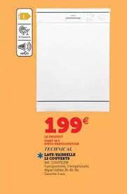 Check spelling or type a new query. Promo Lave Vaisselle 12 Couverts Technical Chez Super U