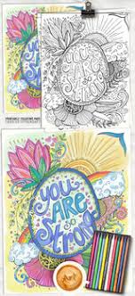 Best feminist coloring book for kids from 21 best images about feminist coloring pages on pinterest. Inspirational Quote Coloring Page Printable You Are Strong Motivational