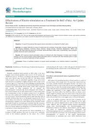 In bell's palsy, the affected nerve becomes inflamed due to injury or damage. Pdf Effectiveness Of Electro Stimulation As A Treatment For Bell S Palsy An Update Review