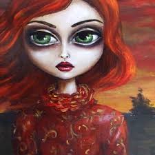 NEVERMORE cuervo gótico de Poe con un collar de retrato estampado giclee de  Nina Friday