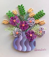 Quilling Flowers In A Small Vase By Canan Ersoz Quilling Flowers Paper Quilling Flowers Quilling Designs