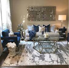 P Vѕv143 Blue Living Room Decor Silver Living Room Apartment Living Room