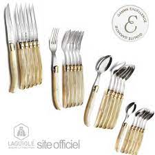 ensemble 24 couverts laguiole nacrine naturelle couvert laguiole couvert fait main