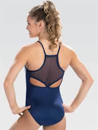 E3928 Blue Muscle Gk Elite Gymnastics Leotard Tank