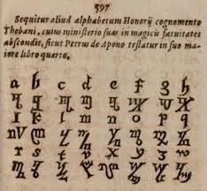 Q, w, e, r, t, y, . Theban Alphabet Wikipedia