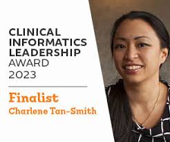 Charlene Tan-Smith: Clinical Informatics Leadership Award 2023 finalist