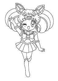 Mini Sailor Moon Anime Coloring Pages For Kids Printable Free Moon Coloring Pages Sailor Moon Coloring Pages Cool Coloring Pages