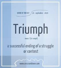 Triumph In 2020 Word Of The Day Unscramble Words Triumph