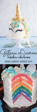 Gateau Licorne Arc En Ciel Rainbow Cake Licorne Recette Gateau Licorne Recette Gateau Licorne Gateau
