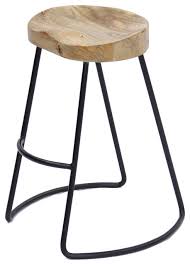 Shop our best selection of rustic western style bar stools & counter stools to reflect your style and inspire your home. The Urban Port Brand Attractive Wooden Barstool With Iron Legs Short Rustic Bar Stools And Counter Stools By Uber Bazaar Houzz