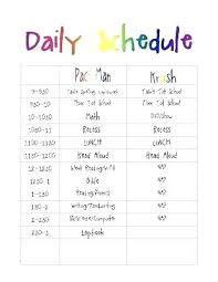 Daily Schedule Chart Printable Www Bedowntowndaytona Com