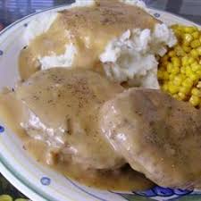 Serve with some warm mashed potatoes and your favorite vegetable. Poor Man S Hamburger Steaks Recipe Allrecipes