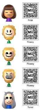 Go on your 3ds 2. Mii Qr Codes Think You Could Do Frisk From Undertale Any