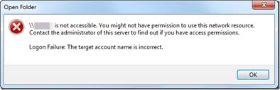 Fix Logon Failure The Target Account Name Is Incorrect Error