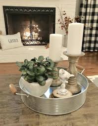 Kitchen Table Table Decor Living Room Coffee Table Farmhouse Tray Decor
