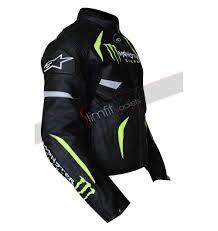Alpinestars Monster Energy Scream Leather Jacket Leather Jacket Bike Jacket Leather Jacket Men