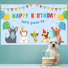 Check spelling or type a new query. Buy Dog Boy Party Decorations Blue Puppy Dog Themed Birthday Party Supplies Lets Party Banner Backdrop Dogs Cats Kids Birthday Photography Background Photo Booth For Pet Party Indoor And Outdoor Online In