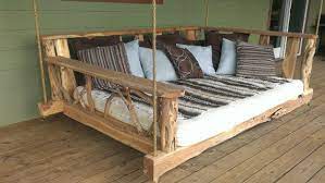 The swing bed is one of my favorite spots in my home! Porch Swing Bed Queen Etsy
