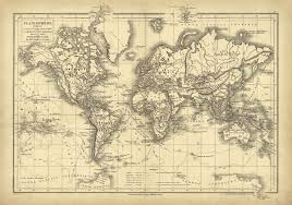 World 1878 Vintage Map Historical Maps Historical Maps