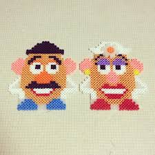 Mine And Erics Keychains Perler Bead Disney Perler Bead Art Hama Beads Design