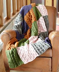 Work in garter stitch for 4 (5) inches. Ravelry Patchwork Sampler Throw L0603 Pattern By Lion Brand Yarn