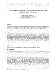 Sharing session about bim implementation in mega projects in malaysia. Pdf A Preliminary Study On Building Information Modelling Bim Implementation In Malaysia
