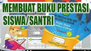 Buku prestasi ini berisi 16 halaman a. Cara Membuat Buku Prestasi Santri Siswa Youtube