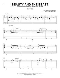 Beauty And The Beast Sheet Music Alan Menken Piano Duet