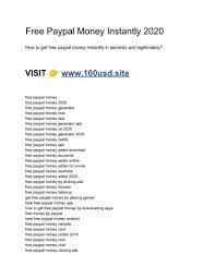 We did not find results for: Free Paypal Money Instantly 2020 Pages 1 3 Flip Pdf Download Fliphtml5