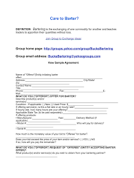 Barter Agreement Template Fill Online Printable Fillable Blank Pdffiller
