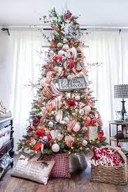 Welcome To My Christmas Home Tour And A Celebration Of Farmhouse Style Loads Christmas Tree Inspiration Christmas Decorations Rustic Tree Diy Christmas Tree