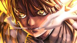 Anime 1080p, 2k, 4k, 5k hd wallpapers free download, these wallpapers are free download for pc, laptop, iphone, android phone and ipad desktop Demon Slayer Scary Zenitsu Agatsuma With Yellow Eyes Anime Hd Wallpaper Peakpx