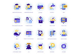 Why is crypto down today? 105 Cryptocurrency Icons By Flat Icons Thehungryjpeg Com